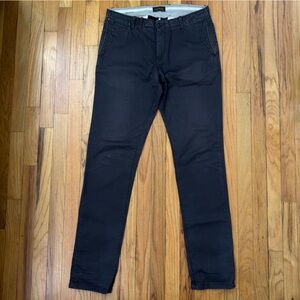 Scotch & Soda Dark Grey Casual Trousers Pants Size W31/L34